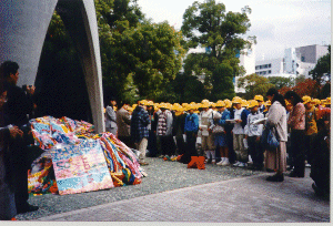 Praying at the Children's Monument